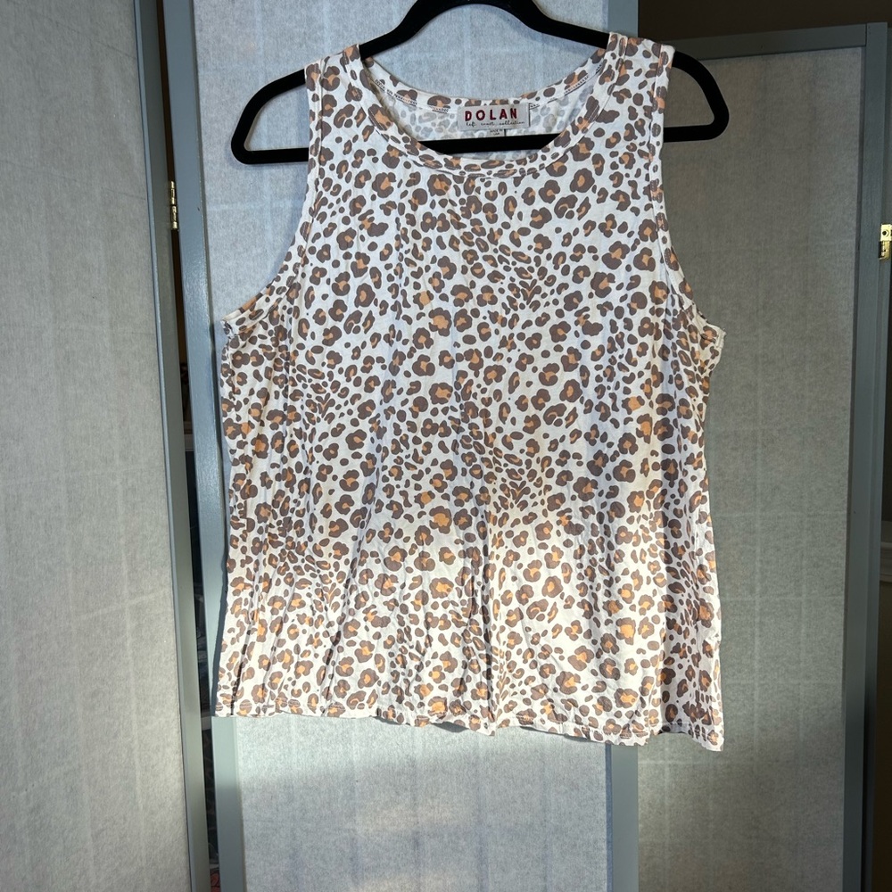 Anthropologie Dolan animal print tank top